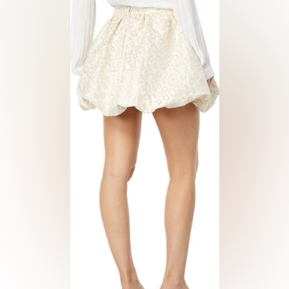 Lilly Pulitzer NWOT Leah Animal Print Bubble Hem Metallic Accent Mini Skirt sz12 - Picture 4 of 15